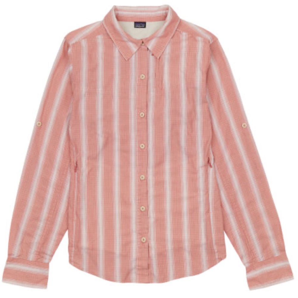 Women’s Patagonia coral long sleeve button down